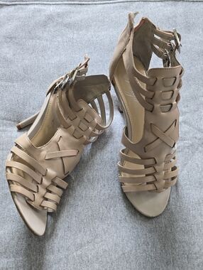 Fergie Blush Strappy Open-Toe High Heel Sandals
